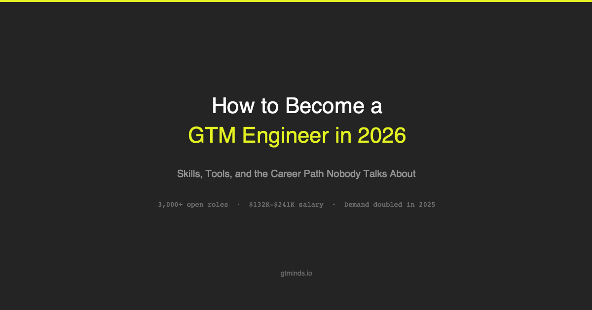 How to Become a GTM Engineer in 2026