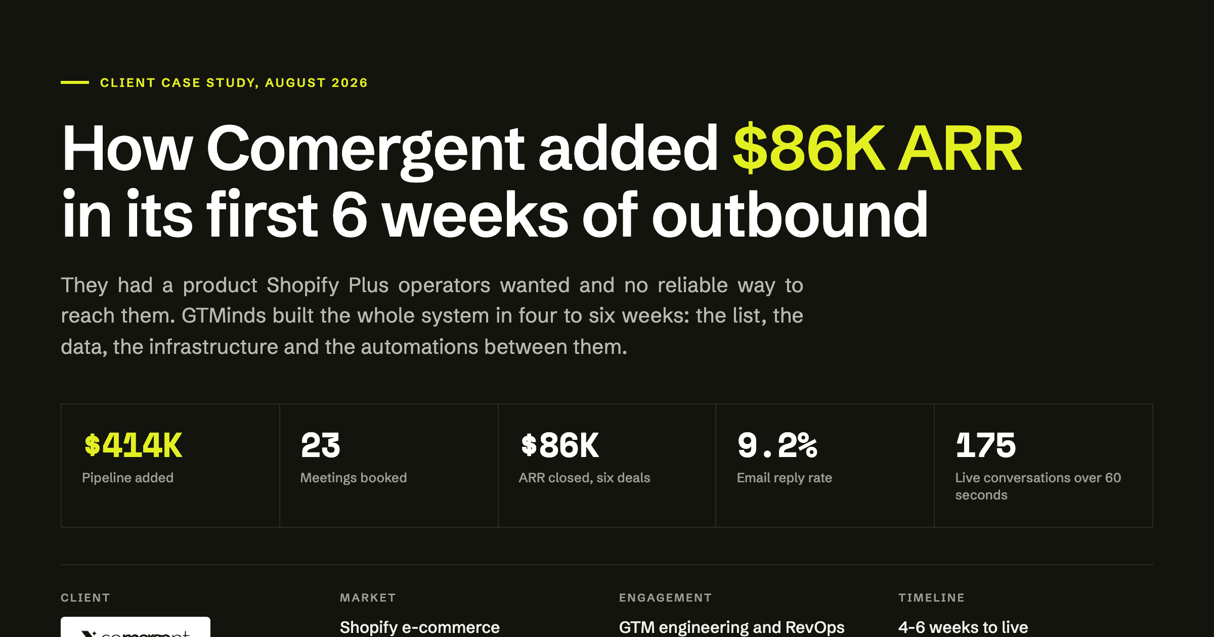 Comergent AI case study